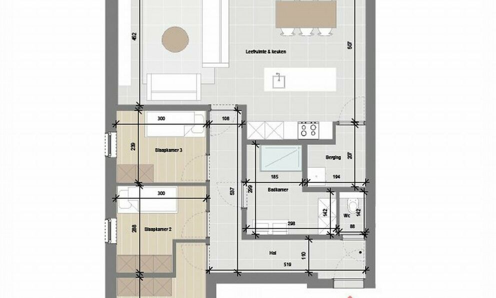 Appartement te huur in Beveren